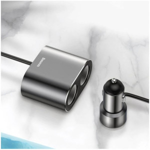 Baseus CRDYQ-01, High Efficiency, 2x USB, Grey