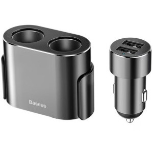 Baseus CRDYQ-01, High Efficiency, 2x USB, Grey