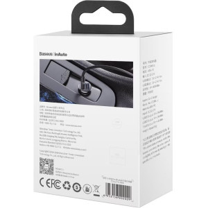 Baseus Grain Pro CCALLP-01, 2x USB, 4.8A, Black