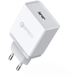 Ugreen CD122, 1x USB, Quick Charge 3.0 18W, White