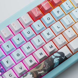 QwertyKey 61 Pro Western RGB Blue Liniar Prelubrifiat V2 Switch Mecanica