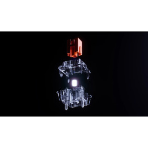 QwertyKey 75 HE Striker Hall Effect RGB White Magnetic Switch Mecanica