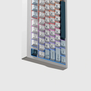 QwertyKey 75 Pro V2 RGB White Tactil Prelubrifiat V2 Switch Mecanica