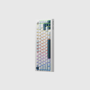 QwertyKey 75 Pro V2 RGB White Tactil Prelubrifiat V2 Switch Mecanica