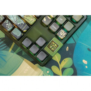 QwertyKey 80 Leaf RGB Green Liniar Prelubrifiat Switch Mecanica