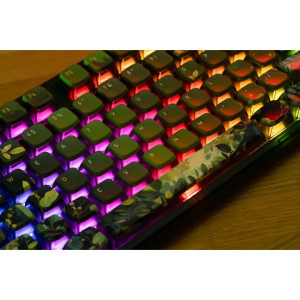 QwertyKey 80 Leaf RGB Green Liniar Prelubrifiat Switch Mecanica