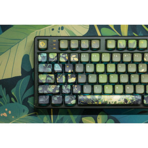 QwertyKey 80 Leaf RGB Green Liniar Prelubrifiat Switch Mecanica