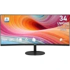 Monitor LED MSI Pro MP341CQ E12 Curbat 34 inch UWQHD VA 1 ms 120 Hz HDR