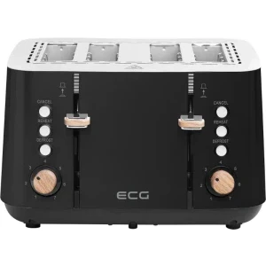 ECG Prajitor de paine Timber ST 4768 Black, 1850W, Negru