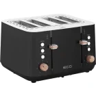 ECG Prajitor de paine Timber ST 4768 Black, 1850W, Negru