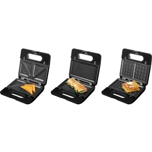 ECG Sandwich maker S3173, 750W, Negru/Argintiu
