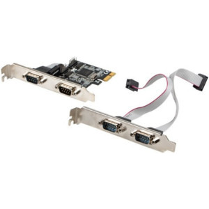 Lanberg PCE-DB9-004 1x PCI-E Male - 4x Serial Male, Low profile