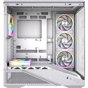 Gaming DRAGON Legendar Streaming Edition Alb, AMD Ryzen 7 9800X3D 4.7GHz, 32GB DDR5, 1TB SSD, RTX 5070 12GB GDDR7, Iluminare RGB