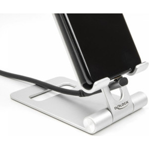 DeLOCK Adaptor USB-C 40 Gbps Male la USB-C 40 Gbps Female, unghi, PD 100 W, Antracit