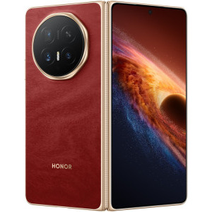 Honor Magic V6, 512GB, 16GB RAM, Dual SIM 5G, 4-Camere, Red + Casti HONOR Choice Earbuds Clip Purple incluse
