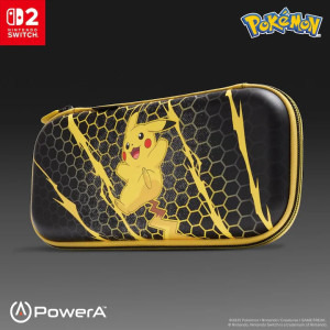 POWERA Slim Case Pikachu Storm Black/Yellow pentru Nintendo Switch 2
