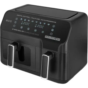 ECG Friteuza cu aer cald Dual Fry AF 8300, 2700W, 5.2 L / 3.1L, Negru