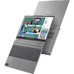 Lenovo 15.3'' IdeaPad 5 2-in-1 15AGP11, WUXGA IPS Touch, Procesor AMD Ryzen™ AI 7 445 (8M Cache, up to 4.6 GHz), 16GB DDR5, 1TB SSD, AMD Radeon 840M, No OS, Luna Grey