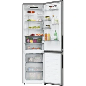 Candy CNCQ2T620EX, 409 L, Clasa E, No Frost, Circle Fresh, Fresh 0°C Area, Adaptive Humidity Area, hOn, Control electronic, 205 cm, Inox
