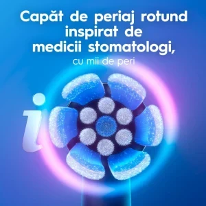 Oral-B Set 2x Periute de dinti electrice iO2 & iO Kids Disney Stitch Negru & Albastru + Trusa de calatorie