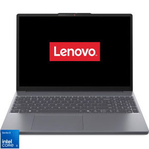 Lenovo 15.3'' IdeaPad Slim 3 15IWC11, WUXGA IPS, Procesor Intel® Core™ 3 304 (6M Cache, up to 4.30 GHz), 16GB DDR5, 512GB SSD, Intel Graphics, No OS, Luna Grey