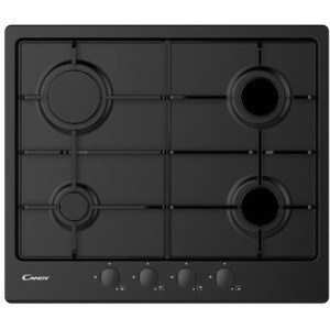Candy CHW6BRBB, Gaz, 4 arzatoare, 60 cm, Negru