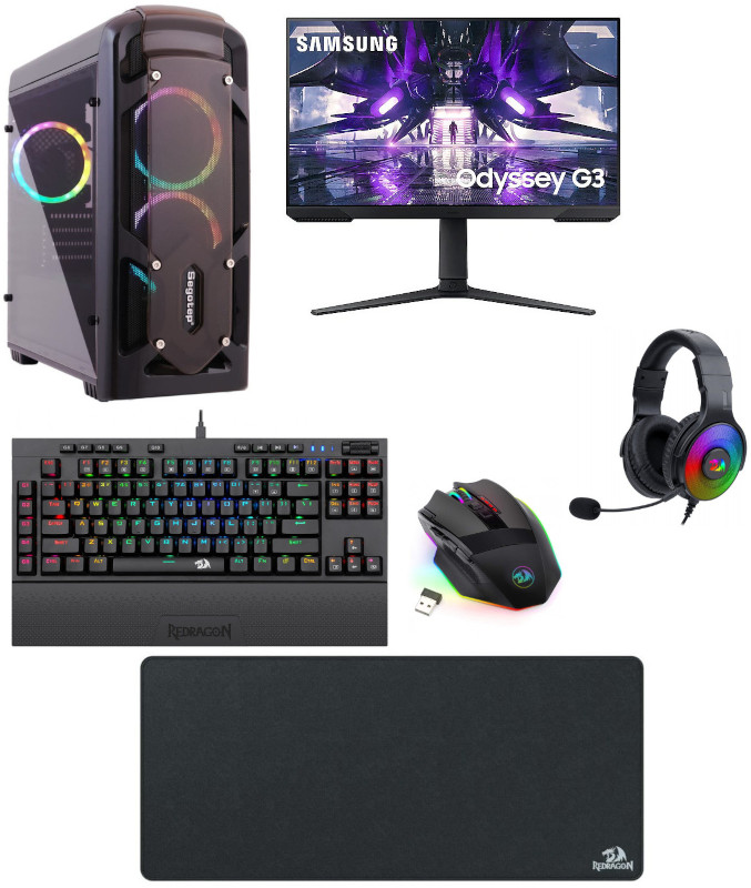 PC Complet Gaming Viking Intel(include PC, Monitor, Mouse, Tastatura, Casti, Mouse pad)