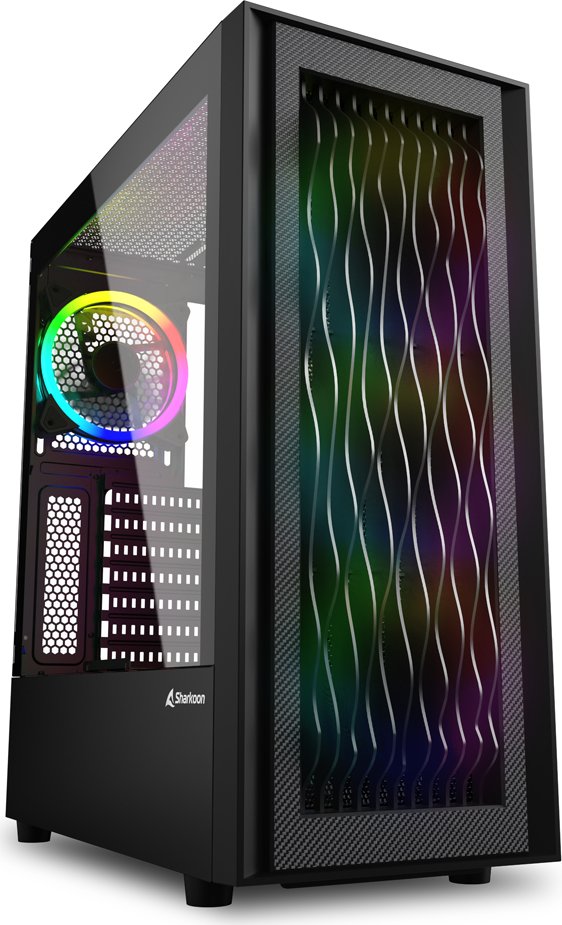 Carcasa Sharkoon RGB Wave black