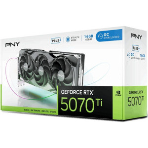 PNY GeForce RTX 5070 Ti Triple Fan Plus OC 16GB GDDR7 256-bit DLSS 4.0