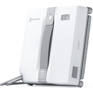 Aspirator robot Ecovacs WINBOT Mini, Li-Ion 3000 mAh, 3200Pa, Alb/Gri