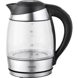 Fierbator VIVAX WH-180TC, 2200W, 1.7L, Negru/Inox