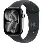 SmartWatch Apple Watch Series 11, GPS, 42mm Carcasa Aluminium Jet Black, Black Sport Band - M/L