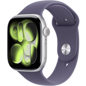 SmartWatch Apple Watch Series 11, Cellular, GPS, 46mm Aluminium Silver, Purple Fog Sport Band - M/L
