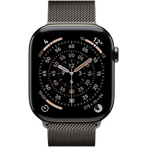Apple Watch Series 11, Cellular, GPS, 46mm Carcasa Slate Titanium, Slate Milanese Loop - S/M