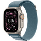 SmartWatch Apple Watch Ultra 3, Cellular, 49mm Carcasa Titanium, Light Blue Alpine Loop - Large