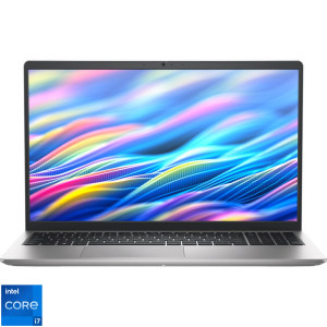 Laptop DELL 15.6 15 DC15250, FHD 120Hz, Procesor Intel® Core™ i7-1355U (12M Cache, up to 5.00 GHz), 16GB DDR4, 1TB SSD, Intel Integrated Graphics, Linux, Platinum Silver, 3Yr ProSupport