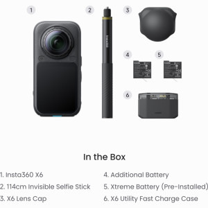 Insta360 X6 Midnight Black Essentials Bundle