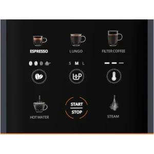 Krups semi-automat Coffee Crush Edition SA404BE1, 1370W, 15bar, 2L, Negru/Gri