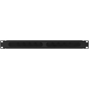 Lanberg AK-1704-B 1U, Cable management, 19", Metal, Black