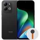 Smartphone Xiaomi Redmi 17, 256GB, 4GB RAM, Dual SIM, 4G, Tri-Camera, Black + Woven Strap Ring Stand