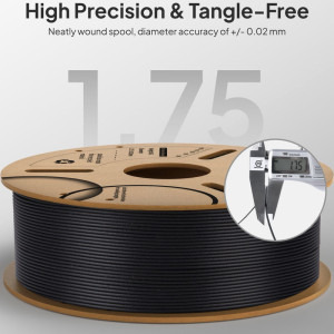 ELEGOO Filament PLA-CF, Black, 1 kg