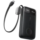 Baterie externa Baseus EnerFill FT31, 10000 mAh, 1x USB, 1x USB-C, 45 W, Display, Cablu USB-C integrat, Black