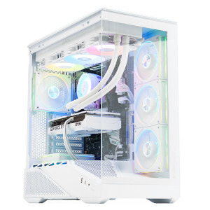 Gaming DRAGON Battle Pack Alb RTX 5070 (include PC Gaming, Monitor Gaming, Mouse, Tastatura, Casti, Mouse pad)