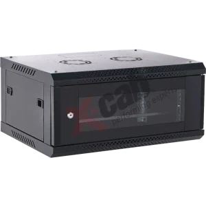 Xcab Xcab-N4U45S.9004 4U, Wall mount, 600 x 450, Glass door, Negru