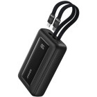 Baterie externa Anker A110LH12 Zolo, 10000 mAh, 1x USB, 1x USB-C, 35 W, Display, 2x Cabluri USB-C integrate, Black