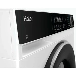 Haier HD80-D357U1-S, Pompa de caldura, 8 kg, Clasa D, Inverter, I-Refresh, hOn, Alb