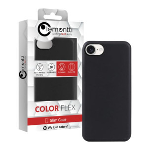 Lemontti Capac protectie spate Silicon Soft Slim Black pentru iPhone 17e/iPhone 16e