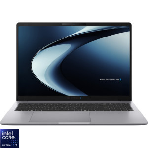 ASUS 16'' ExpertBook P3 G1 P3606CCA, WUXGA, Procesor Intel® Core™ Ultra 7 255H (24M Cache, up to 5.10 GHz), 8GB DDR5, 512GB SSD, Intel Integrated Graphics, No OS, Misty Grey