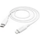 Cablu de date / adaptor Hama USB-C Male la Lightning Male, 1 m, White