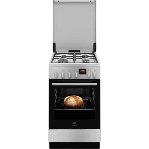 Electrolux LKK560223X, Mixt, 4 arzatoare, Sistem de siguranta, Aprindere integrata, AquaClean, SteamBake, Timer, Grill, Clasa A, 50 cm, Inox